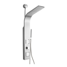 AKDY - Rainfall Shower Panel, Stainless Steel - Shower Panels And Columns