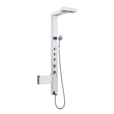 AKDY - Massage Waterfall Shower Panel, Stainless Steel - Shower Panels And Columns