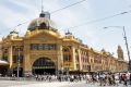 Commuters reported a bad smell near Flinders Street Station. 