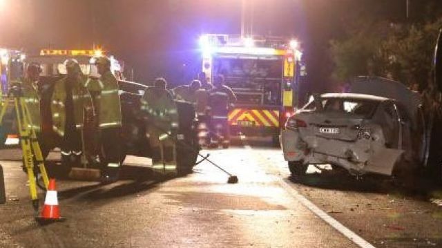 The crash on the M1 on Wednesday night. 