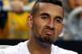 It was an unhappy night for Kyrgios.