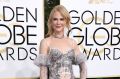Nicole Kidman at the Golden Globes, where co-star Meryl Streep gave an impassioned speech.