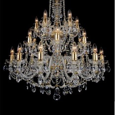 Bohemian Czech Preciosa 30% PBO full lead crystal Maria Theresa Chandelier - Chandeliers