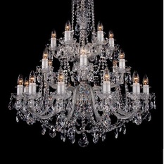 Bohemian Czech Preciosa 30% PBO full lead crystal Maria Theresa Chandelier - Chandeliers