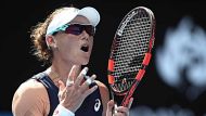 Sam Stosur, Sam Stosur vs Heather Watson at the Margaret Court Arena during Day 2 of the Australian Open tennis ...