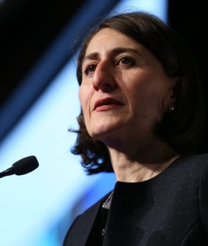 Gladys Berejiklian speaking at The Treasurers post-Budget Lunch in June 2016. 