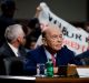 Donald Trump's pick for US commerce secretary, Wilbur Ross, giving testimony before the Senate on January 18.