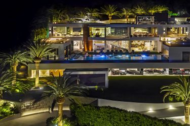 The spec house in Bel-Air took four years and 250 workers to build.