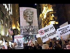 Anti-Trump protesters march in DC, vow to disrupt inauguration