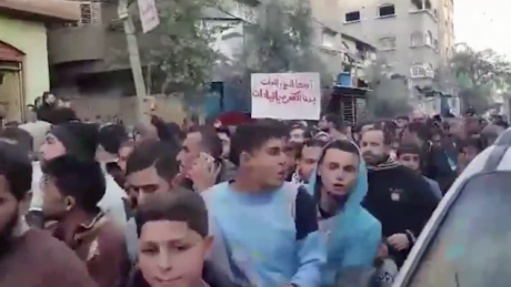 Protest in Jabalya. January 12th, 2017.