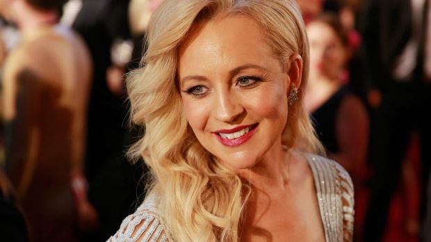 Carrie Bickmore arrives at the 2015 Logie Awards.