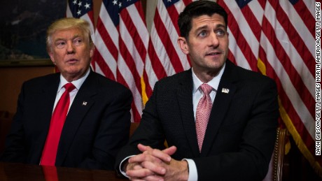 WASHINGTON, D.C. - NOVEMBER 10:  President-elect Donald Trump meets with House Speaker Paul Ryan (R-WI) at the U.S. Capitol for a meeting November 10, 2016 in Washington, DC. Earlier in the day president-elect Trump met with U.S. President Barack Obama at the White House. (Photo by Zach Gibson/Getty Images)