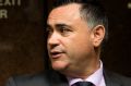 NSW Deputy Premier John Barilaro after a press conference where Premier Mike Baird announced his resignation in Sydney. ...
