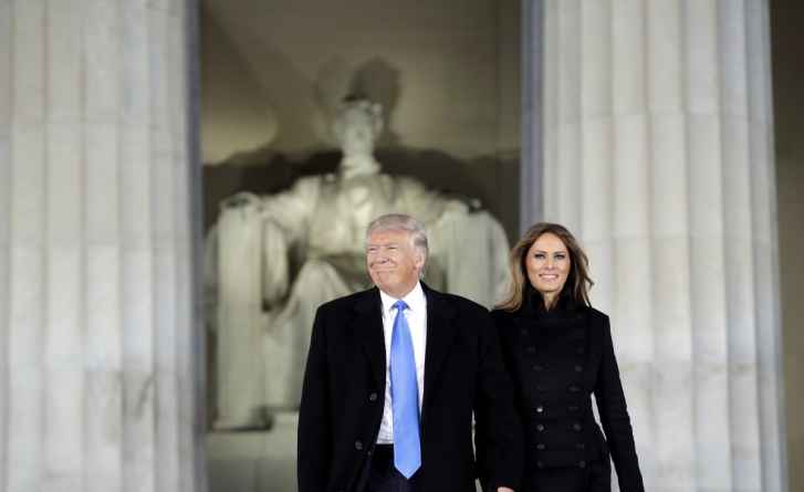 President-elect Donald Trump and his wife Melania Trump entered the pre-Inaugural "Make America Great Again! Welcome Celebration" to the Rolling Stones’ “Heart of Stone.”