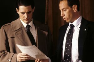 Ferrer with co-star Kyle MacLachlan in the original Twin Peaks.