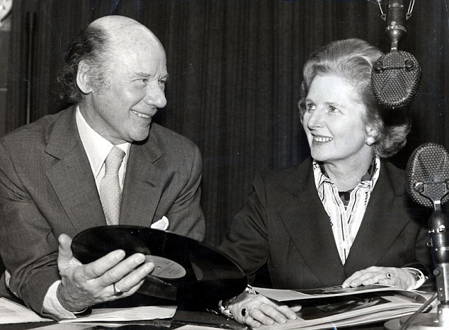 Iconic: The late Roy Plomley appeared alongside Margaret Thatcher (when she was leader of the Tory Party) on his Desert Island Discs radio 4 show in 1978