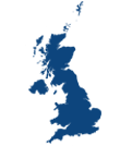 Map over The UK