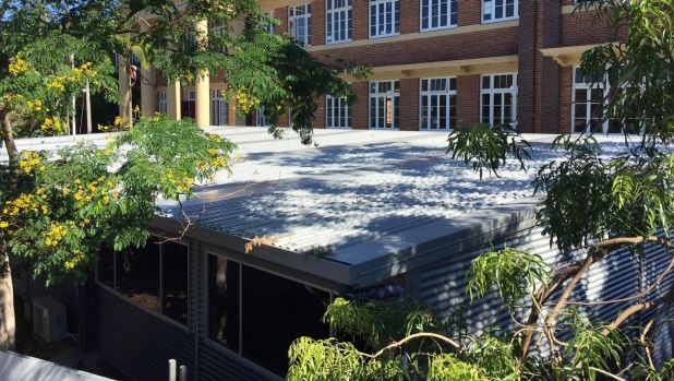 Temporary classrooms at West End State School