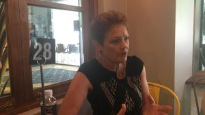 Pauline Hanson spoke to Fairfax Media at a cafe in East Perth.