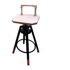 triple eyelid Copper Piping Barstool - Bar Stools and Kitchen Stools