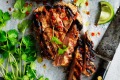 Adam Liaw's Thai coconut and chilli pork steaks.