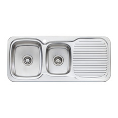 Oliveri LakeLand - 1 & 3/4 LH bowl inset sink with drainer - LL136 - Kitchen Sinks