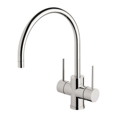 Phoenix Vivid Slimline Twin Handle Sink Mixer VS712 MB - Kitchen Mixers