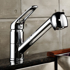 Alber Single Lever Pullout Spray Kitchen Mixer Tap - Kitchen Mixers