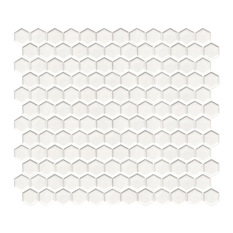 White Mini Hexagon Mosaic - Mosaic Tiles