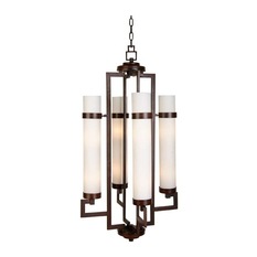 Napier Semi Flush 8-Light Bronze - Pendant Lighting