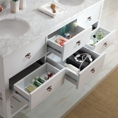 Freestanding White Bathroom Vanity - Salerno - Bathroom Vanities