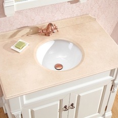 Single Basin White Bathroom Vanity - Taurus - Bathroom Vanities