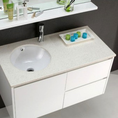 Luxur 1000 - Wall Hung White Vanity - Bathroom Vanities