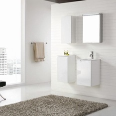 Aspen 400mm White Wall Hung Vanity - Bathroom Vanities