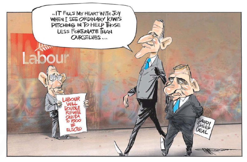 Emmerson - NZ Herald 1 April 2016 key Labour little refugees saudi sheep