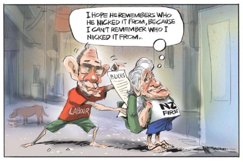 Emmerson - NZ Herald 13 August 2016 NZ First Winston Peters LIttle Labour