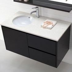 Luxor 1000 - Wall Hung Vanity in Espresso - Bathroom Vanities