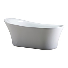 OVE Decors - Rachel Acrylic White Bathtub - Bathtubs