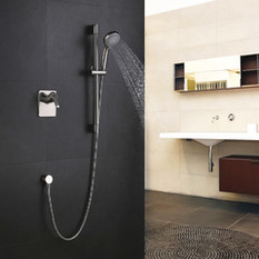 Biscut Concealed Valve & Slide Rail Shower Kit - Shower Heads and Body Sprays