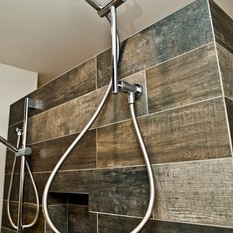No Drill Height Adjustable Hand Shower On Rail To Suit All Heights - Shower Heads and Body Sprays