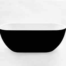 Kado Lure Petite Freestanding Bath in Black - Bathtubs