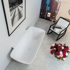 Faucet Strommen, Silkstone Elbe Wall Bath - Bathtubs