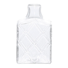 Emerson Glass Lattice Square Vase, 11 cm - Vases