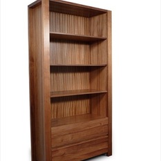 Lumino Tasmanian Blackwood 2 Drawer Bookcase - Bookcases