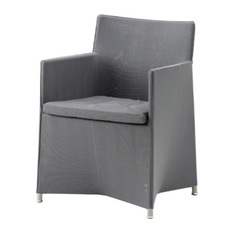 Diamond Dining Chair Tex Grey - Outdoor Dining Chairs