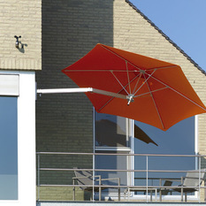 Wall mounted umbrella on balcony - Outdoor Umbrellas