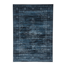 Miss Amara | Soma Delicate Traditional Style Blue Rug - Rugs