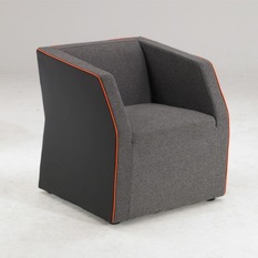 INSIDE 75 - fauteuil design INVADER gris - Fauteuil