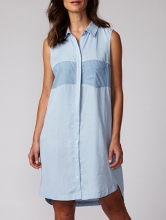 Patch Shirt Dress