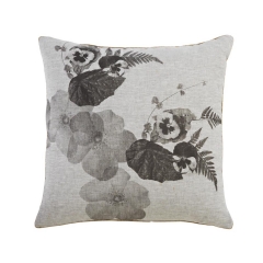 Pansy Black Cushion